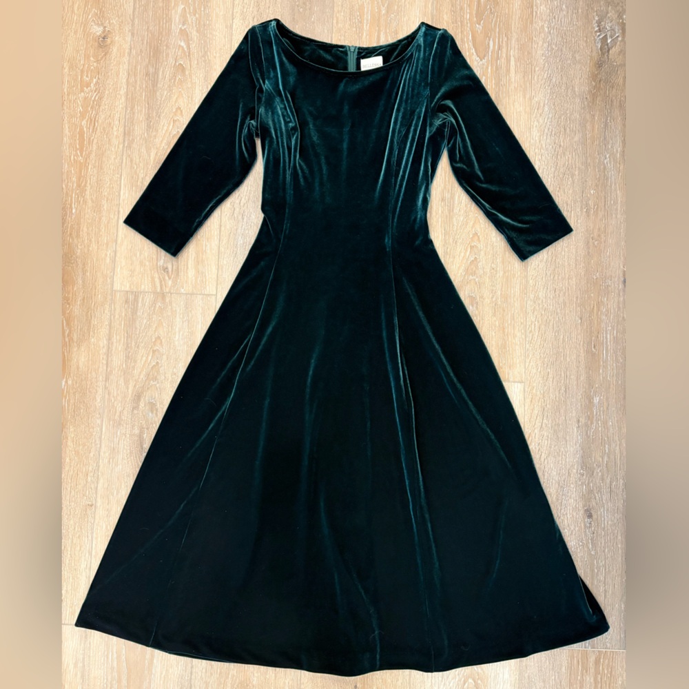 Bellessa Velvet Emerald Green Dress